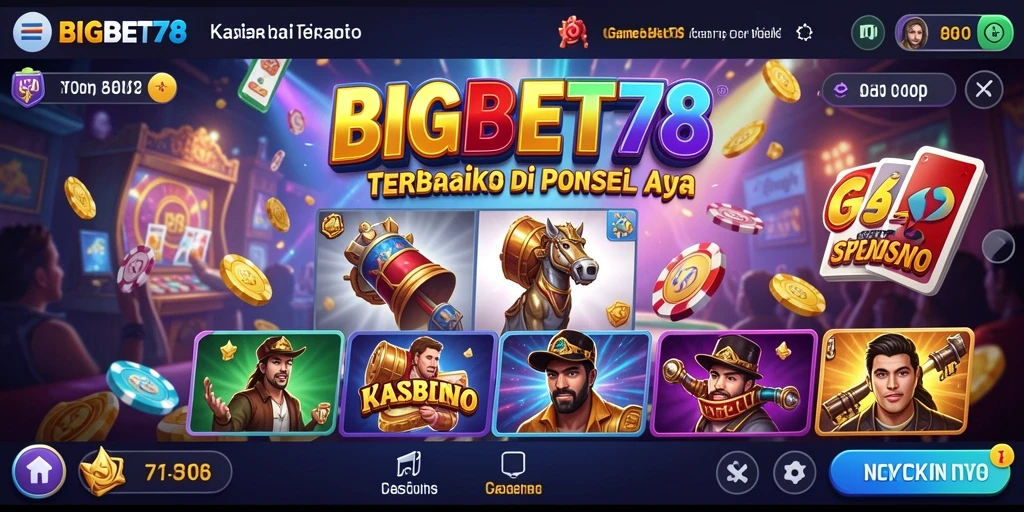 Tampilan menarik dari gameplay Kasino di BIGBET78.