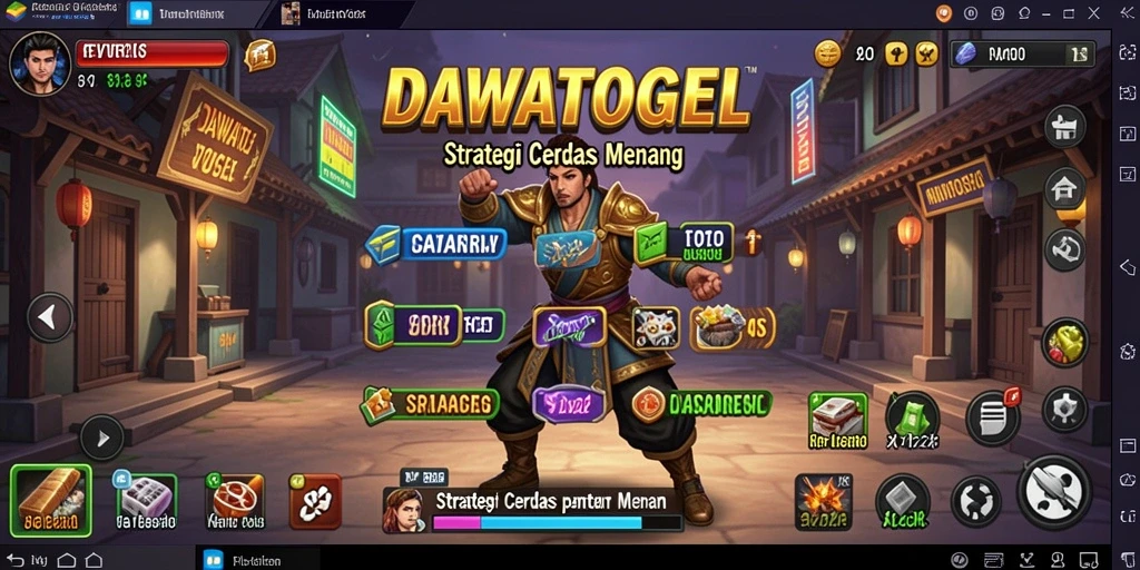 Tangkapan layar permainan DAWATOGEL dengan strategi mendebarkan.