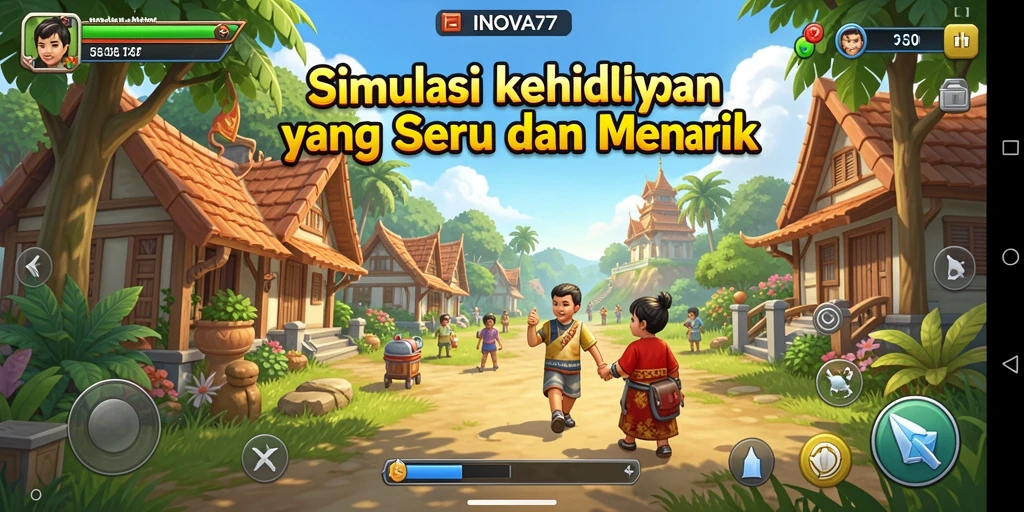 Tampilan gameplay INOVA77 yang interaktif dan menarik.