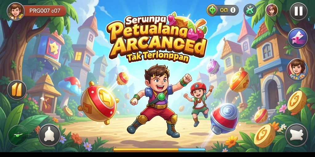 Screenshot gameplay PRG007 menampilkan aksi seru dalam permainan Arcade.