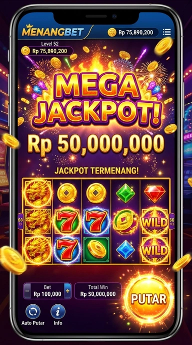 Tampilan antarmuka pengguna aplikasi menangbet yang intuitif.
